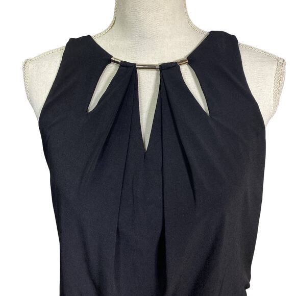 White House Black Market High-Neck Draped Mini Dress S Wedding Goth Egirl - Picture 5 of 13